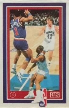 1989 Los Ases de la NBA Spanish Stickers #10 Tyrone Bogues Front