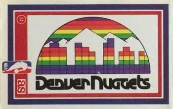 1989 Los Ases de la NBA Spanish Stickers #21 Denver Nuggets Logo Front
