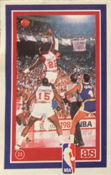 1989 Los Ases de la NBA Spanish Stickers #23 John Salley Front