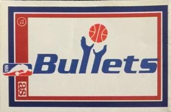 1989 Los Ases de la NBA Spanish Stickers #72 Washington Bullets Logo Front