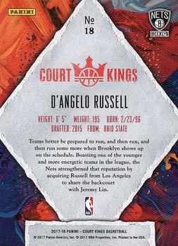 2017-18 Panini Court Kings #18 D'Angelo Russell Back