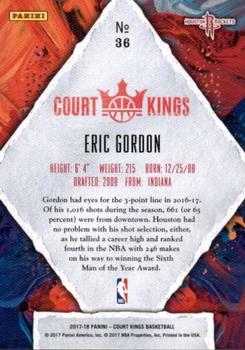 2017-18 Panini Court Kings #36 Eric Gordon Back
