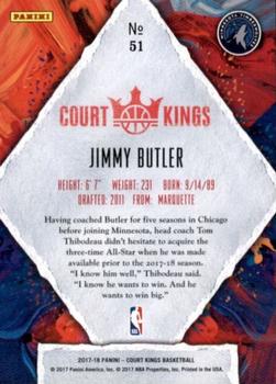 2017-18 Panini Court Kings #51 Jimmy Butler Back