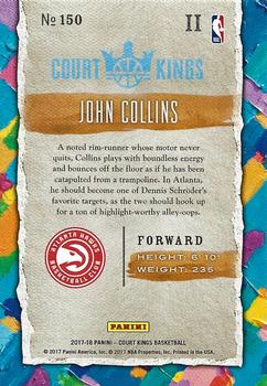 2017-18 Panini Court Kings #150 John Collins Back