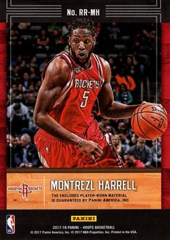 2017-18 Hoops - Rookie Remembrance #RR-MH Montrezl Harrell Back