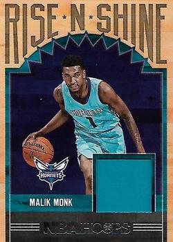 2017-18 Hoops - Rise N Shine Memorabilia #RS-MMK Malik Monk Front