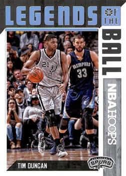 2017-18 Hoops - Legends of the Ball #9 Tim Duncan Front