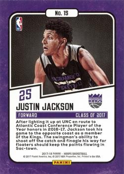 2017-18 Hoops - Class of 2017 #15 Justin Jackson Back
