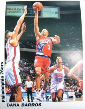 1994-95 Service Line American Pro Basketball USA Stickers (Italy) #41 Dana Barros Front