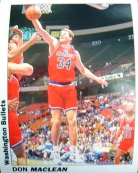 1994-95 Service Line American Pro Basketball USA Stickers (Italy) #45 Don MacLean Front