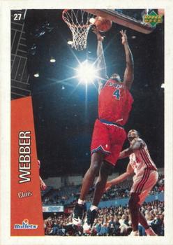 1997 Upper Deck Ole NBA Stickers (Argentina) #27 Chris Webber Front