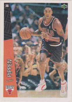 1997 Upper Deck Ole NBA Stickers (Argentina) #38 Scottie Pippen Front