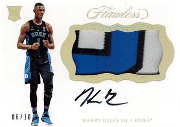 2017 Panini Flawless Collegiate - Rookie Patch Autographs Gold #BK-HG Harry Giles Front
