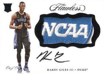 2017 Panini Flawless Collegiate - Rookie Patch Autographs Black #BK-HG Harry Giles Front