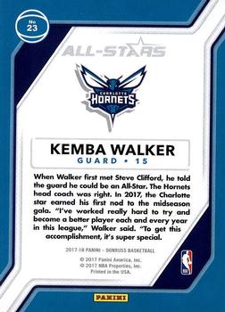 2017-18 Donruss - All-Stars #23 Kemba Walker Back