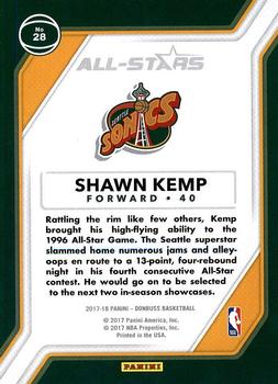 2017-18 Donruss - All-Stars #28 Shawn Kemp Back