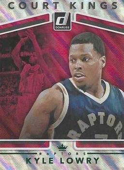 2017-18 Donruss - Court Kings Green Flood #26 Kyle Lowry Front
