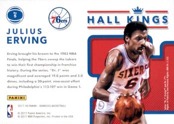 2017-18 Donruss - Hall Kings #5 Julius Erving Back