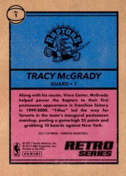 2017-18 Donruss - Retro Series #1 Tracy McGrady Back