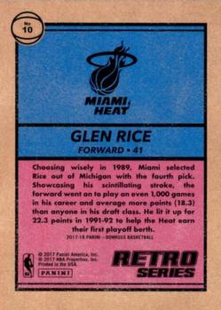 2017-18 Donruss - Retro Series #10 Glen Rice Back