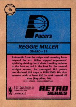 2017-18 Donruss - Retro Series #13 Reggie Miller Back