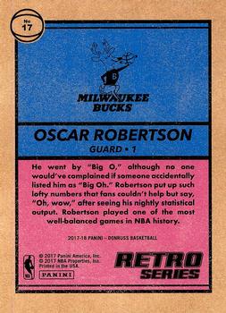 2017-18 Donruss - Retro Series #17 Oscar Robertson Back