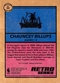 2017-18 Donruss - Retro Series #24 Chauncey Billups Back