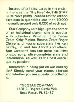 1990-92 Star NBA Ad Cards #NNO Tim Hardaway Back