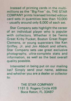 1990-92 Star NBA Ad Cards #NNO David Robinson Back