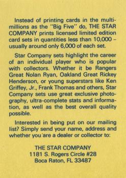 1990-92 Star NBA Ad Cards #NNO Chris Mullin Back
