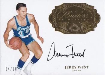 2016-17 Panini Flawless - Flawless Autographs Gold #FA-JWE Jerry West Front