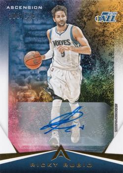 2017-18 Panini Ascension - Autographs #43 Ricky Rubio Front