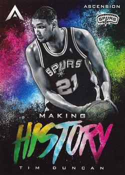 2017-18 Panini Ascension - Making History #MH33 Tim Duncan Front