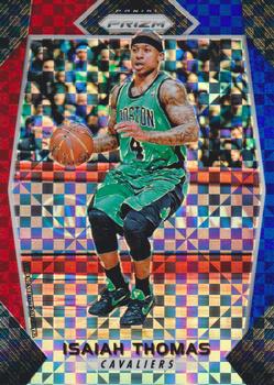 2017-18 Panini Prizm - Prizms Red White and Blue #12 Isaiah Thomas Front