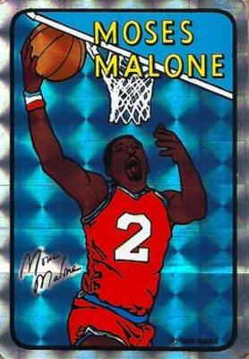 1985 Prism Jewel NBA Stickers #NNO Moses Malone Front