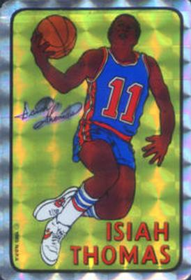 1985 Prism Jewel NBA Stickers #NNO Isiah Thomas Front