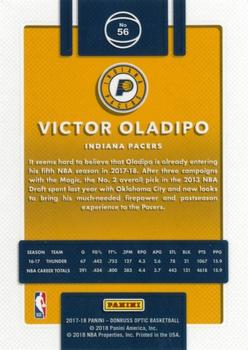 2017-18 Donruss Optic #56 Victor Oladipo Back