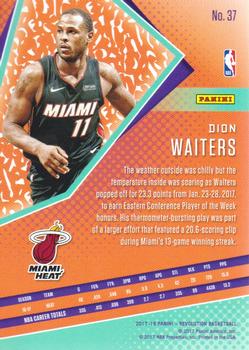 2017-18 Panini Revolution - Chinese New Year #37 Dion Waiters Back