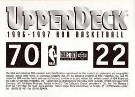 1996-97 Collector's Choice Italian Stickers #22 / 70 Phoenix Suns Logo / San Antonio Spurs Logo Back