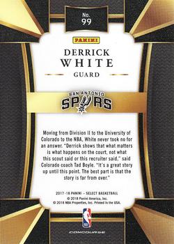 2017-18 Panini Select #99 Derrick White Back
