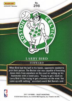 2017-18 Panini Select #298 Larry Bird Back