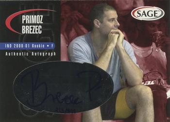 2000 SAGE - Autographs #A4 Primoz Brezec Front