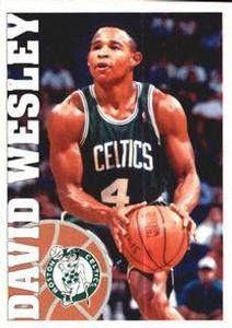 1995-96 Panini NBA Stickers (Brazil/Portuguese) #9 David Wesley Front