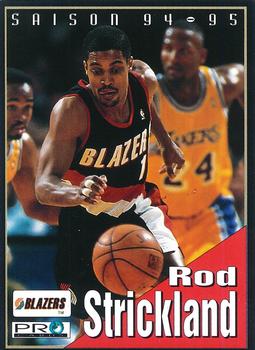 1994-95 Pro Cards French Sports Action Basket #6112 Rod Strickland Front