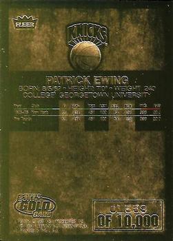 1997-98 Fleer 23KT Gold #NNO Patrick Ewing Back