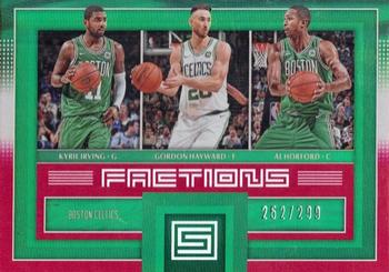 2017-18 Panini Status - Factions Red #6 Al Horford / Gordon Hayward / Kyrie Irving Front