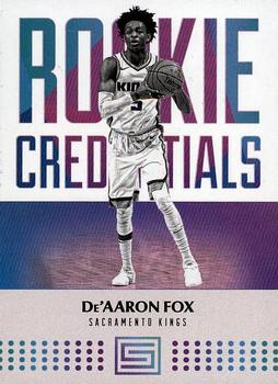 2017-18 Panini Status - Rookie Credentials #16 De'Aaron Fox Front