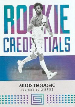 2017-18 Panini Status - Rookie Credentials #36 Milos Teodosic Front