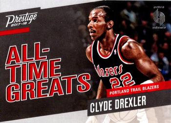 2017-18 Panini Prestige - All-Time Greats #18 Clyde Drexler Front
