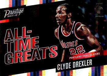 2017-18 Panini Prestige - All-Time Greats Horizon #18 Clyde Drexler Front